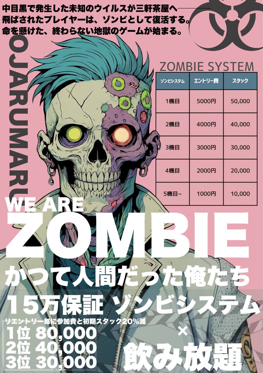 本日2/27（金）18:00タイマースタート 🧟WE ARE ZOMBIE