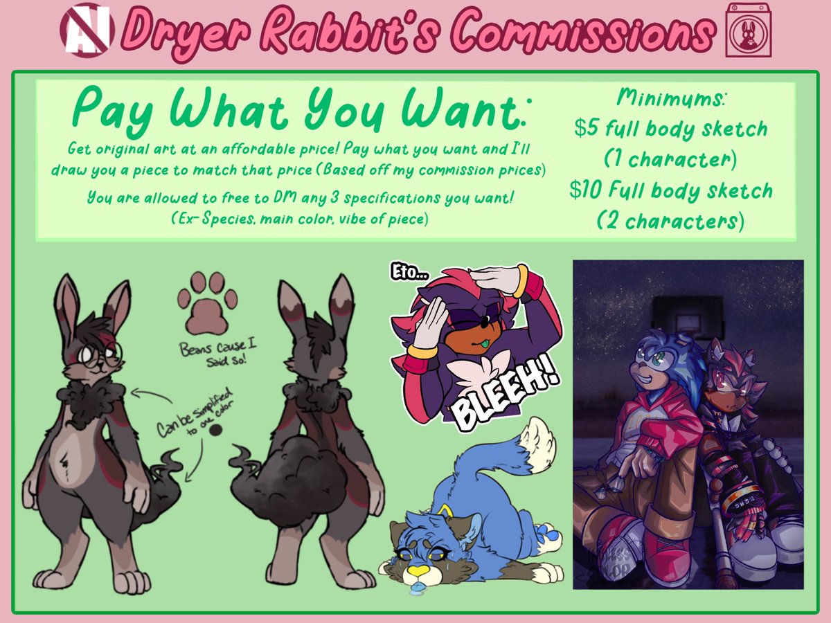 Dryer_Rabbit | COMMS OPEN (5/5) tweet media