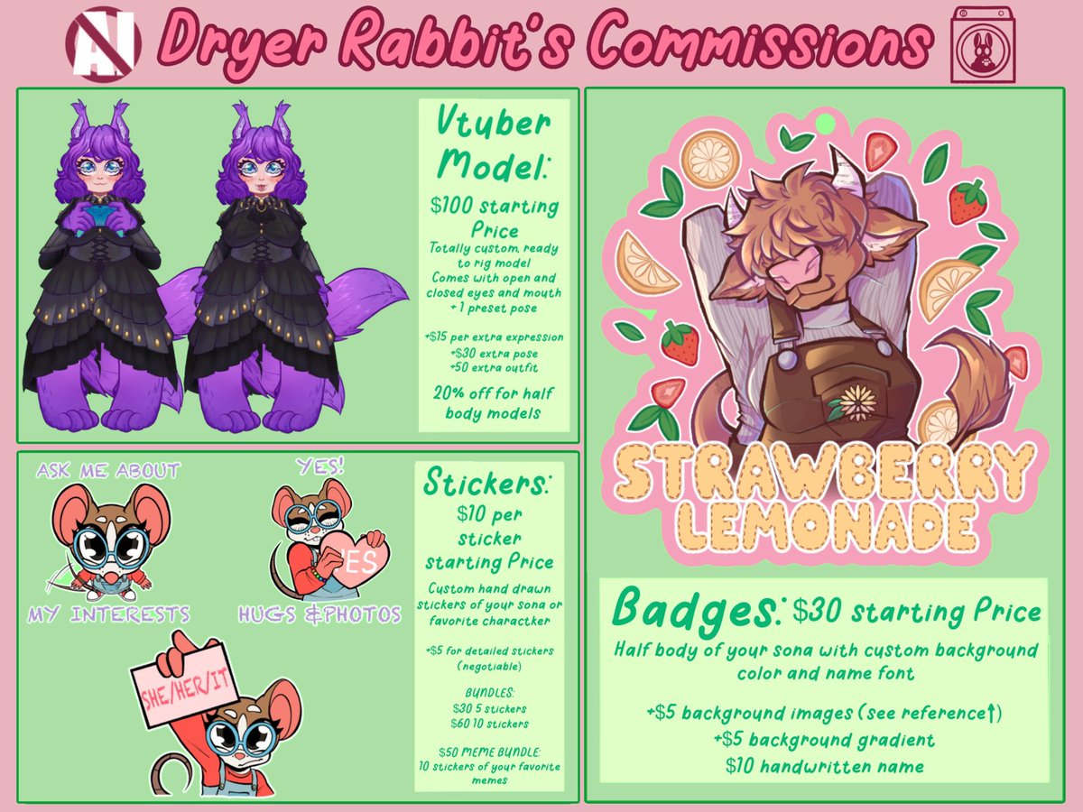 Dryer_Rabbit | COMMS OPEN (5/5) tweet media