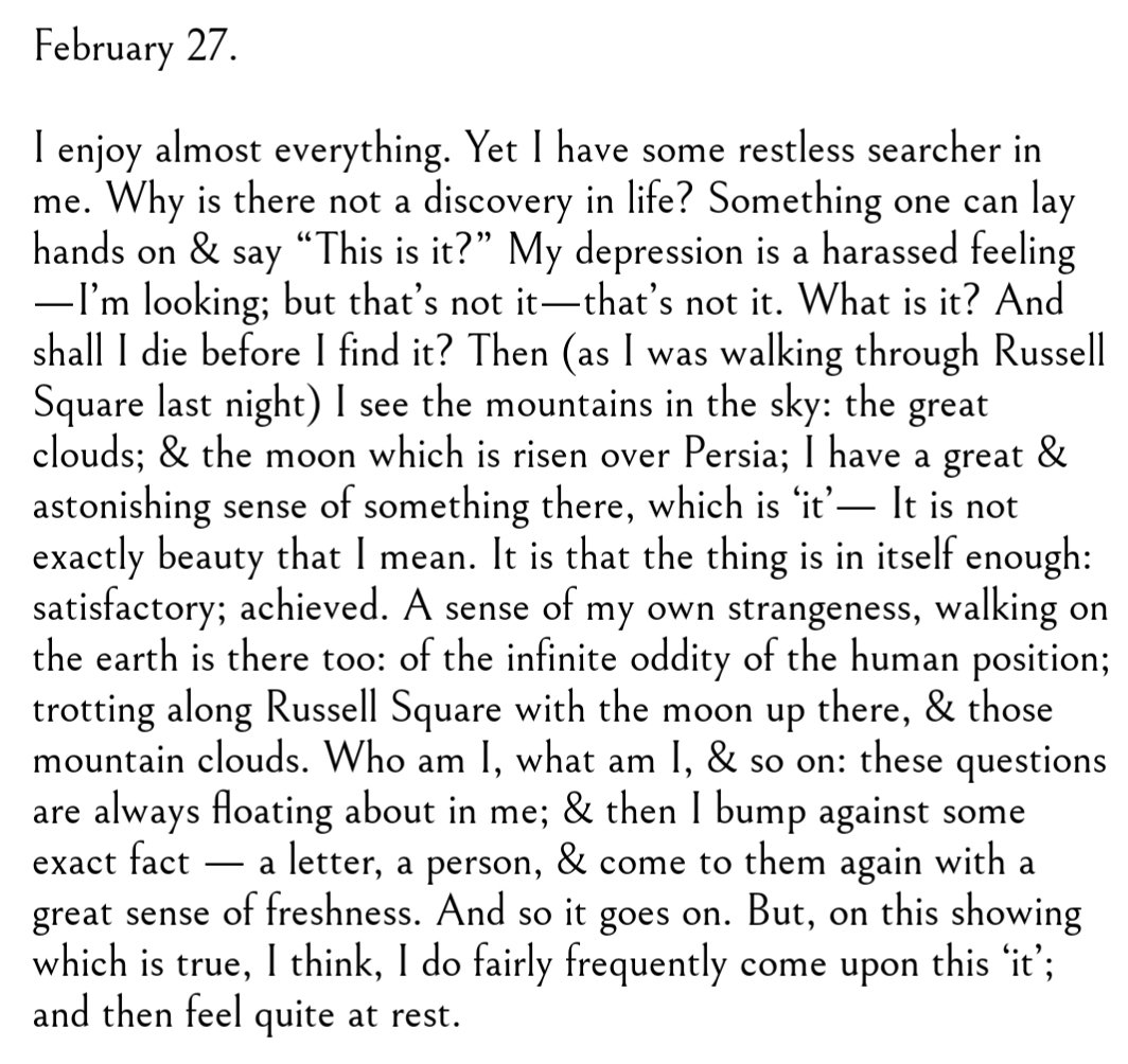 from the diary of virginia woolf