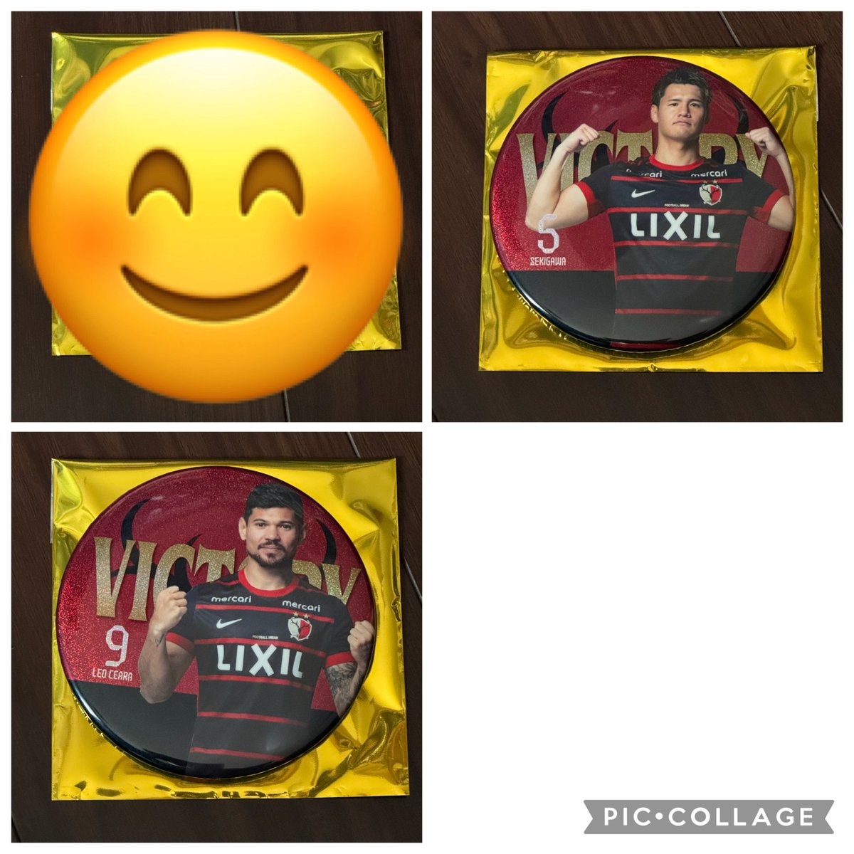 鹿島アントラーズ 交換 買取 勝利時限定デカ缶バッジ 【譲】5.9 【求