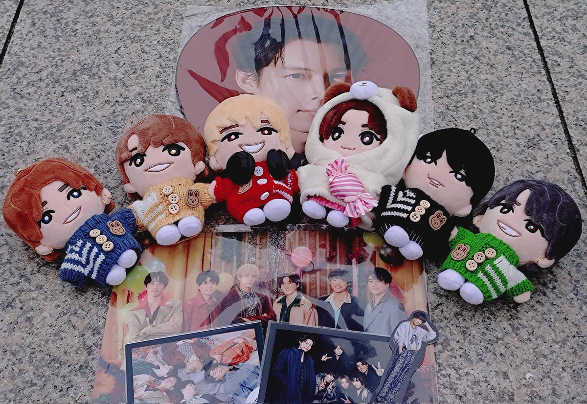 6人並べられて嬉しかった🫶