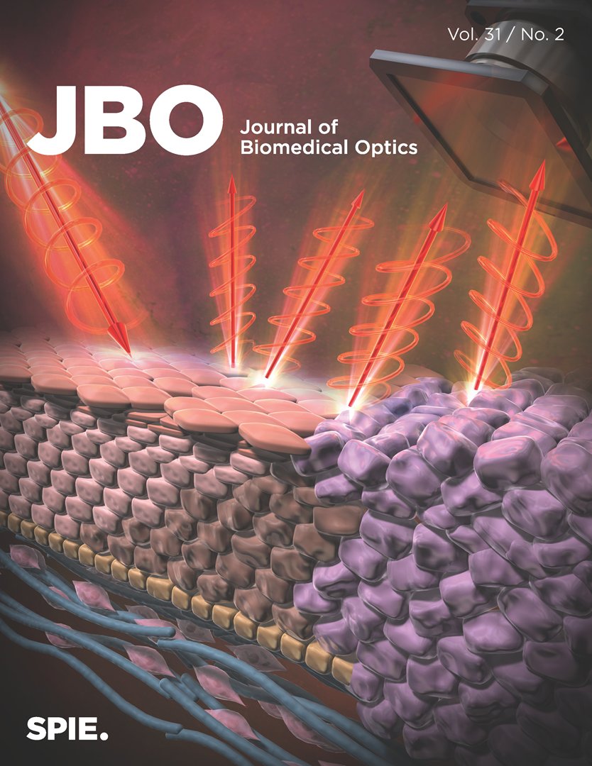 NozomiNishizawa's tweet photo. 📢論文が Journal of Biomedical Optics に掲載されました！
北里大学理学部 西沢グループは、医療衛生学部の松本俊英講師、自治医科大学の口丸高弘教授との共同研究により、
上皮深部に潜む腫瘍細胞（異形成）を円偏光の散乱現象を用いた光学的手法、円偏光散乱法（CiPLS法）により検出できることを実証しました。
この成果は子宮頸がんの前がん病変である子宮頸部異形成（CIN）の分布や深さを非侵襲、無染色に計測できる可能性を示唆する結果です。
Circularly polarized light scattering imaging of a cancerous layer creeping under a healthy layer for the diagnosis of early-stage cervical cancer
https://t.co/Xc0n2UtUNY

概要は以下の北里大学のプレスリリースを御覧ください。
https://t.co/2Jm9IuOF74

また、掲載号のカバーピクチャに採用されました。
#北里大学理学部 #北里大学医療衛生学部 #自治医科大学 #生体光学 #円偏光 #子宮頸がん #CIN #バイオフォトニクス #早期発見 #がん診断 #光診断