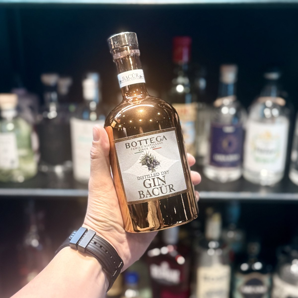 【BOTTEGA BACÛR DRY GIN】

ども!!
この間ボッテガのグラッパ入れまくった井戸端です!!
今日はボッテガのドライジンを入荷しました!!

ボタニカルはシンプルにジュニパーベリー/レモンピール/セージのシンプルスタイル!

グリーン&amp;ウッディなノート好きな方是非!

#秋葉原井戸端洋酒店