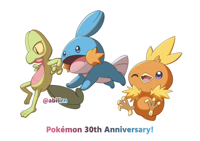 ホウエン地方のパートナー! #ポケモン30周年