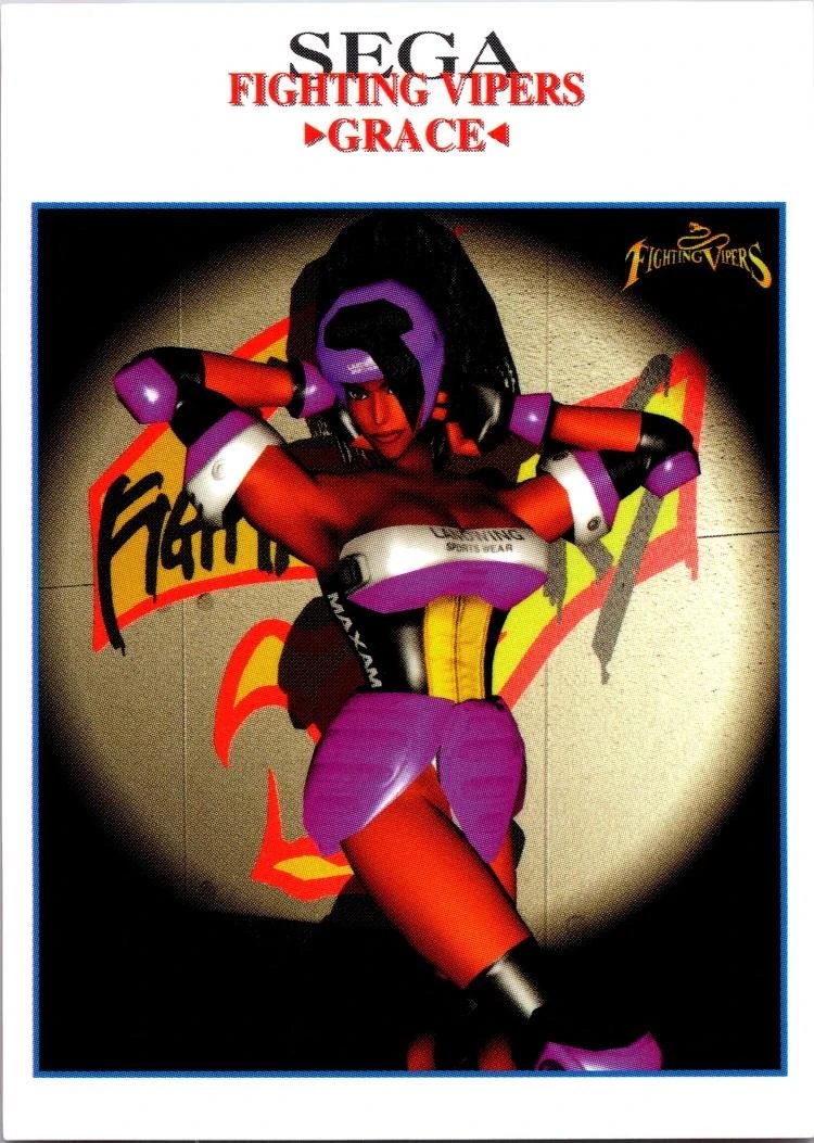 DailyActionChar's tweet photo. Today's Fighter of the Day is Grace from the Fighting Vipers series! https://t.co/gggIaXncBJ
