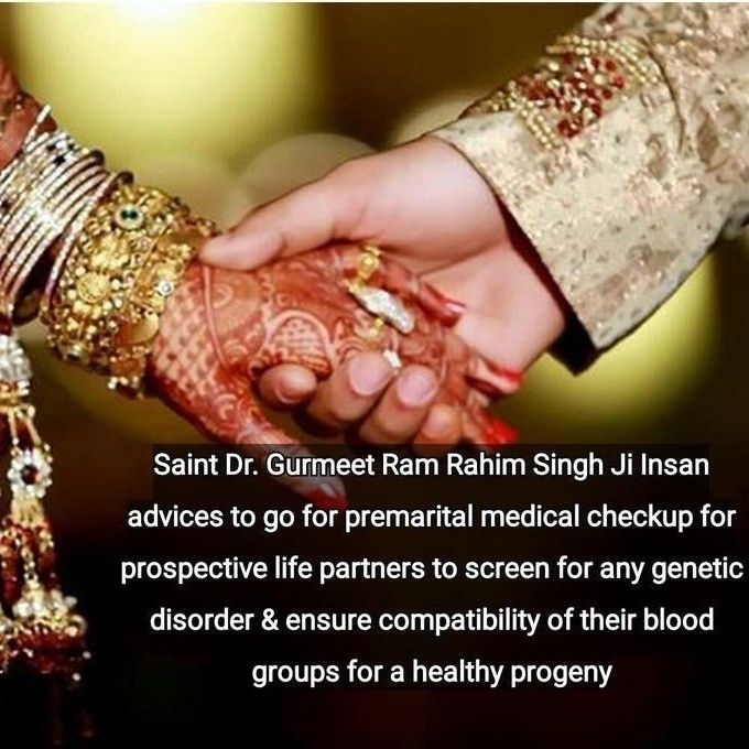 NavreetKau63109's tweet image. A healthy future starts with informed decisions before marriage. Guided by Gurmeet Ram Rahim Singh, the initiative promotes #CompatibilityTest and awareness about #ThingsToCheckForMarriage like blood group and genetic health.