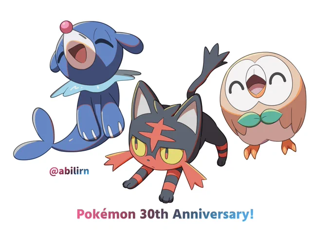 アローラ地方のパートナー! #ポケモン30周年
