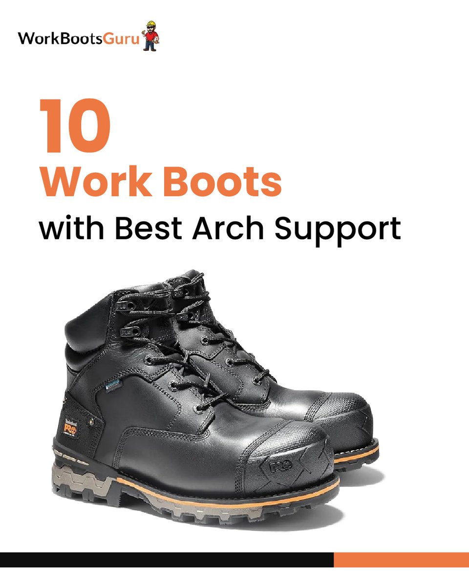 GuruBoots's tweet photo. Working 10+ hours a day? 

You NEED proper arch support.

Here are the best work boots for:
• Plantar fasciitis
• Flat feet
• Steel toe safety
• All-day comfort

Full guide 
 https://t.co/Fi6njPI3L5

#WorkBoots #SafetyBoots #Construction #ArchSupport #usa https://t.co/JIf6mBnDy4