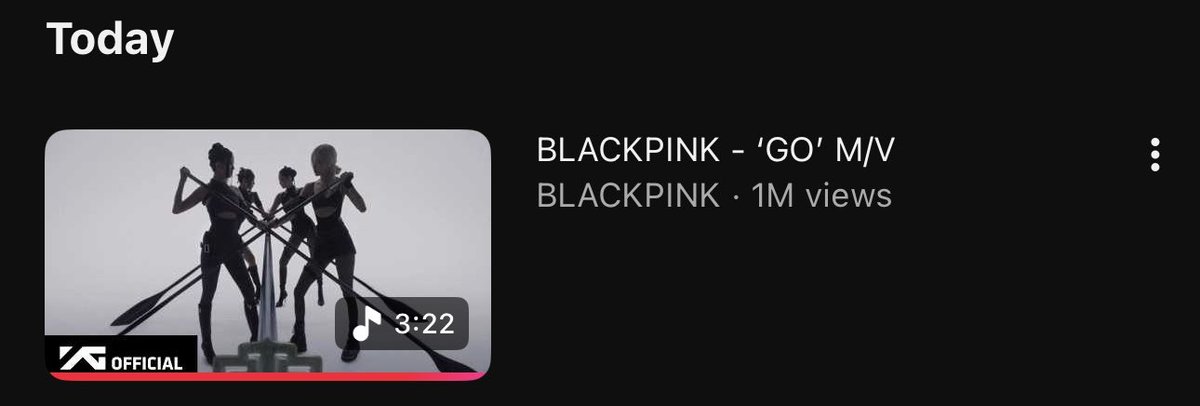 O MV de "GO" ultrapassou 1 milhão de visualizações no YouTube em apenas 8 minutos!

DEADLINE OUT NOW
#DEADLINEbyBLACKPINK
#BLACKPINKWillMakeYouGO