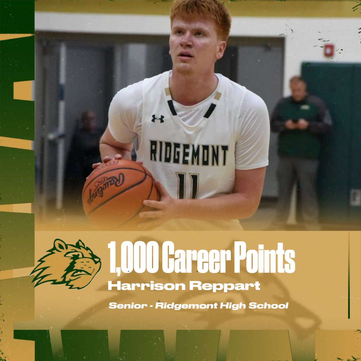 Congratulations to Senior Harrison Reppart on achieving his 1,000 career point tonight. He adds this great accomplishment to his long list of accolades this season. Great job Harrison!