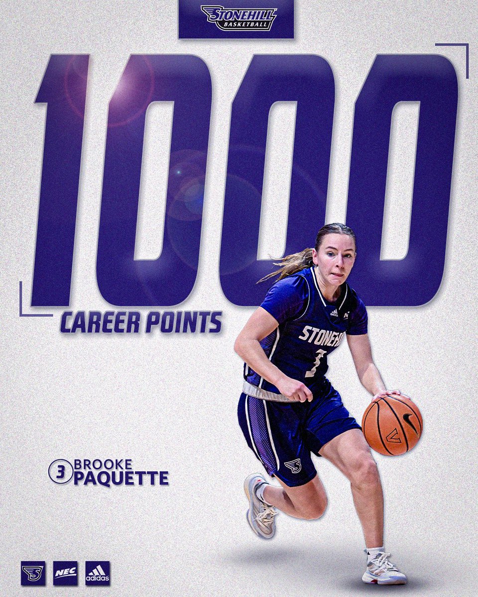 Give it up for Brooke Paquette for reaching 1,000 points in her career!

#GoHill #NECWBB