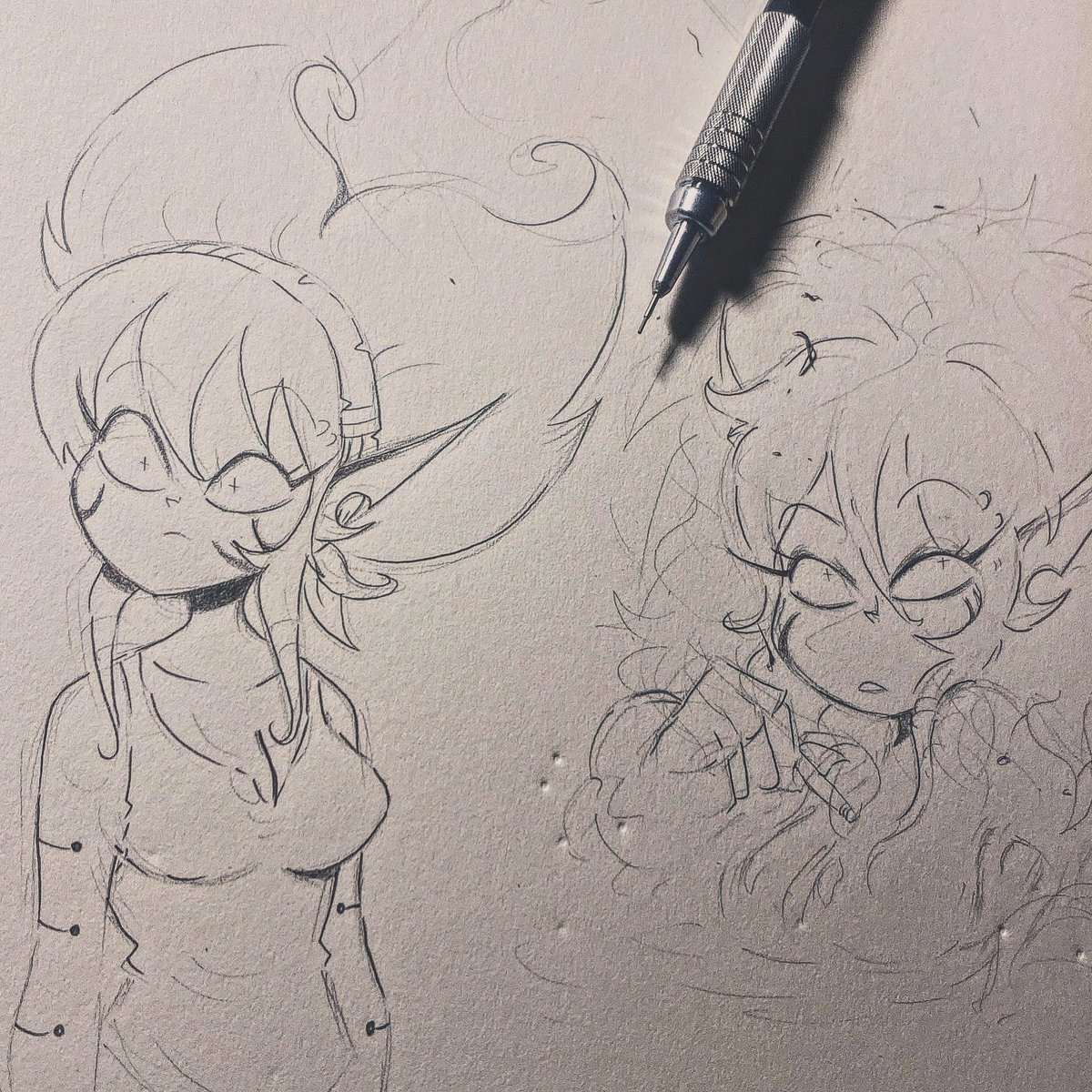 Rocketboy107's tweet photo. @D4RCEL Here’s one of em. Ukireena or simply Uki (pronounced “You-key”)

Dark elf who’s crude, shameless, and has zero personal boundaries. Ironically an expert musician. https://t.co/7U99VWQ1jT