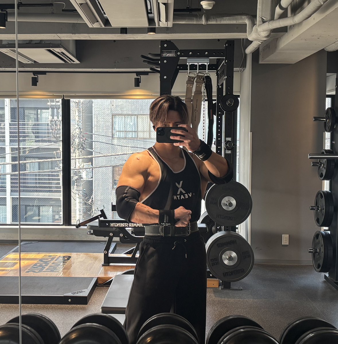 腕トレ終！ 休みだからたくさんトレーニングできた！ #筋トレ #筋トレ