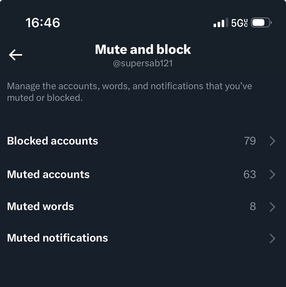 supersab121's tweet photo. All my muted accounts are levas that show up in my feed. Since I started doing this Twitter became less shit. I recommend yall do the same instead of responding to these “hardcore fans” of a team that’s not older than my younger son https://t.co/9TlkafF3ee