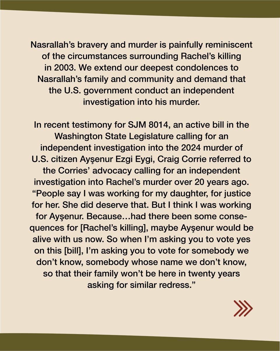 Rachel Corrie Foundation tweet media