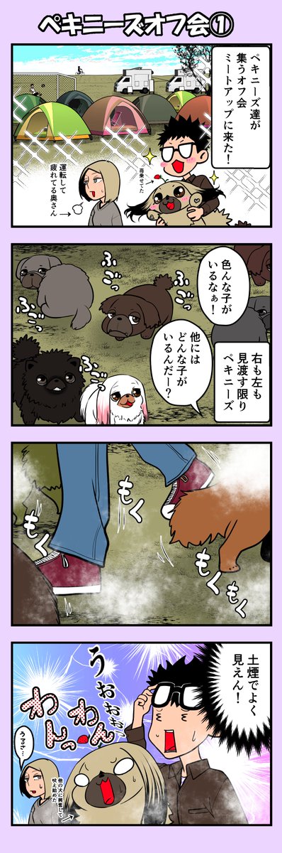 うちのちゃむ 〜ペキニーズオフ会①編〜 #うちのちゃむ #ペキニーズ #ペキニーズ大好き #ペット #犬 #犬のいる暮らし #犬のいる生活 #可愛い #可愛すぎる #漫画が読めるハッシュタグ #エッセイ #ペキニーズミートアップ 