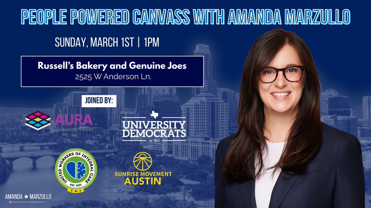 AmandaForTravis's tweet photo. With just days left until Election Day, we’re out in full force for another big canvas.

We aren’t just knocking on doors; we’re making sure our community has a plan to get to the polls this Tuesday.

Join our People Powered Canvass: https://t.co/vSSa2b45tk https://t.co/RtwWRwnW94