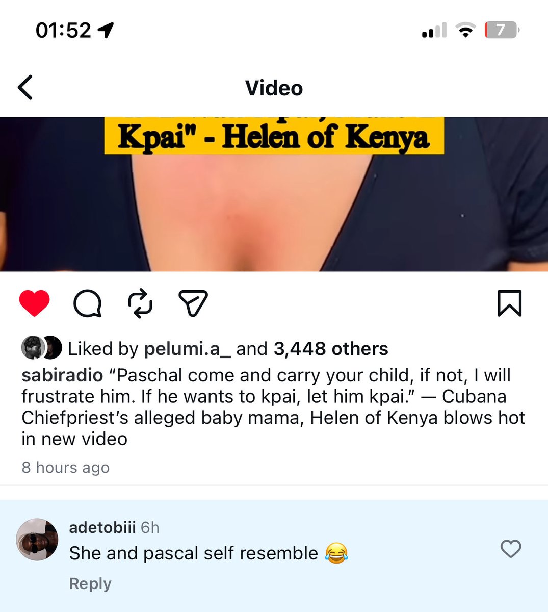 tobyade92's tweet photo. @___keren @instablog9ja I said the same thing on ig 😂😂😂 https://t.co/abey3wzY9F