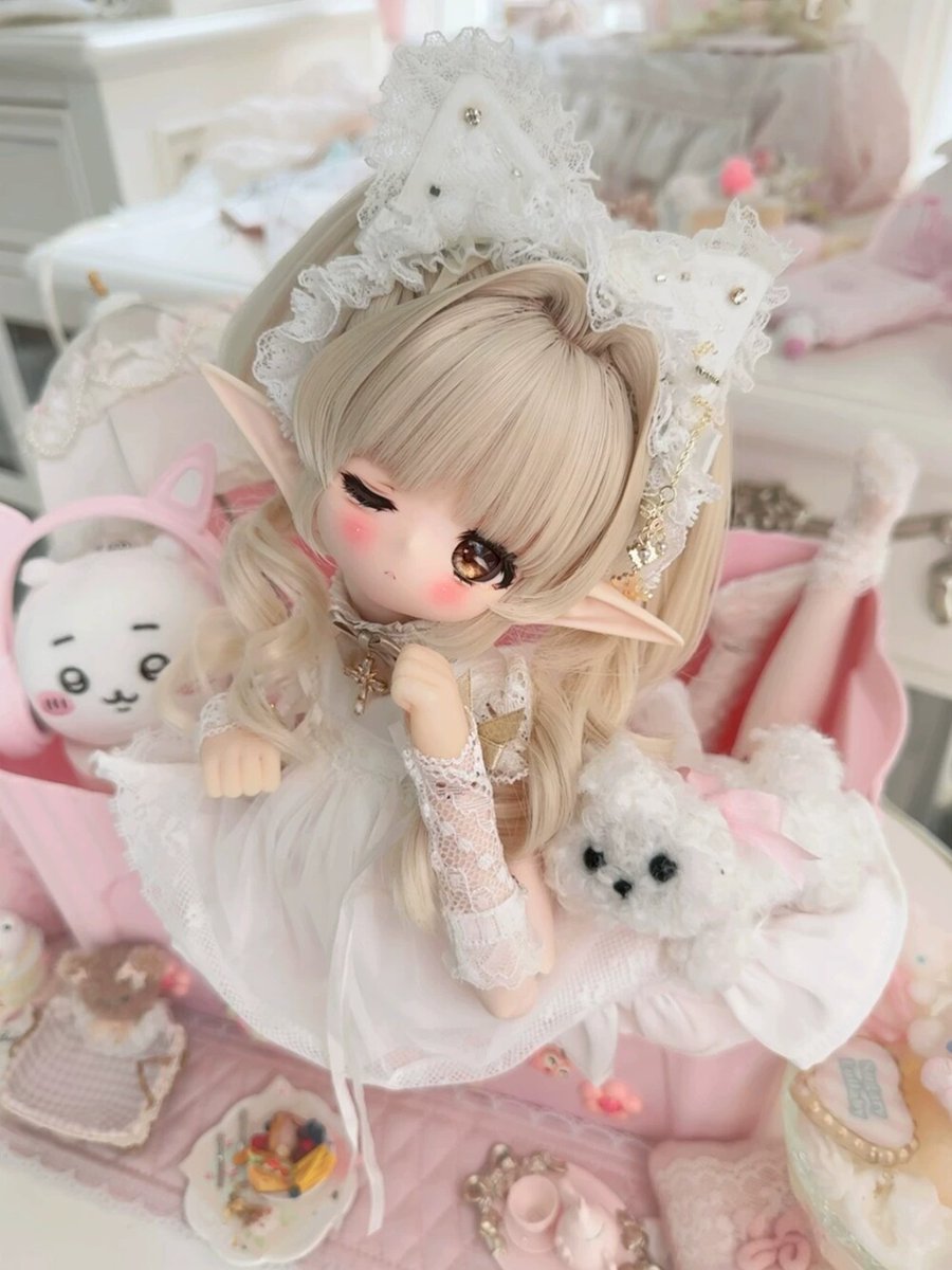 ドール用パーツ #更新情報 レジン製 半白肌 エルフ耳✨ A/B/C/Dタイプ