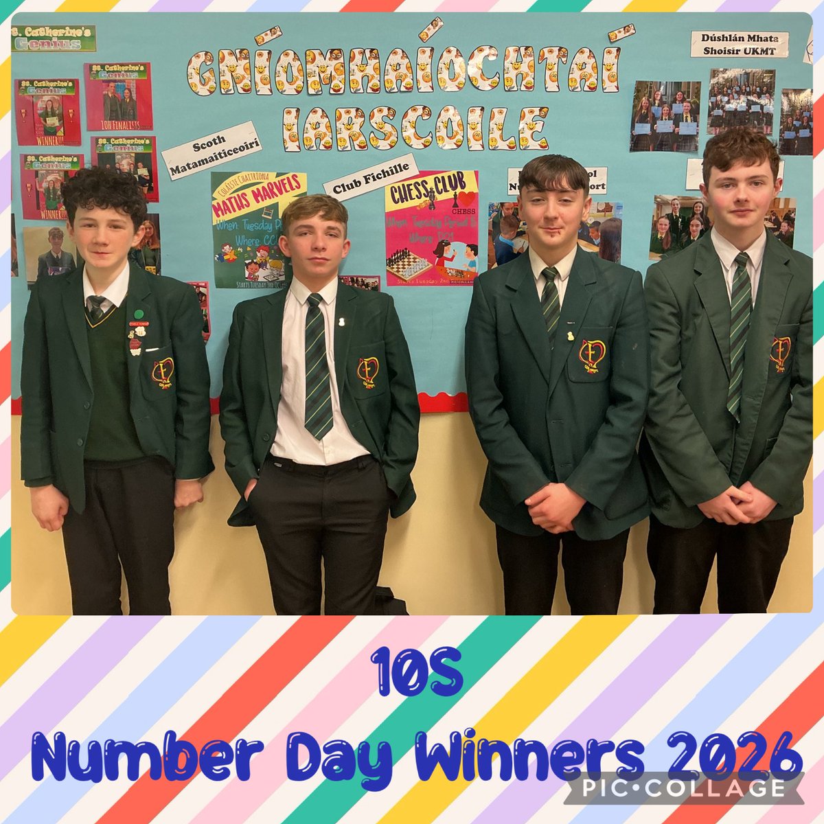MathsStCaths's tweet photo. Our Year 10s enjoyed our annual quiz of the year to celebrate @nspcc_official number day!
Check out some of our class winners!
#welovemaths #mathsisfun #numberday 
🏆🥳🧮 https://t.co/CgPt6s7bz1