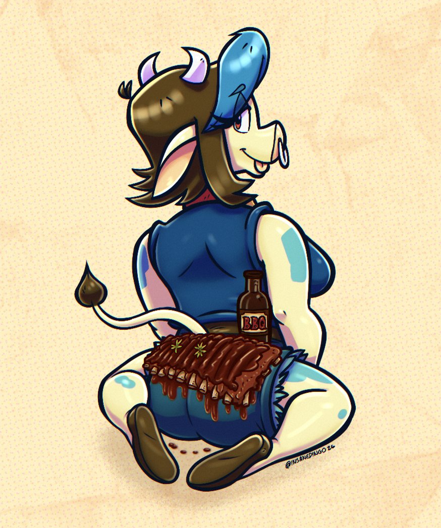 InsaneDingo's tweet photo. 🐮🥩Mary bbq.
.
Silly idea I took from a friend :v
.
#Mary #cow #bbq #ribs #silly #oc #dialow #insanedingo https://t.co/qae16QXWJV