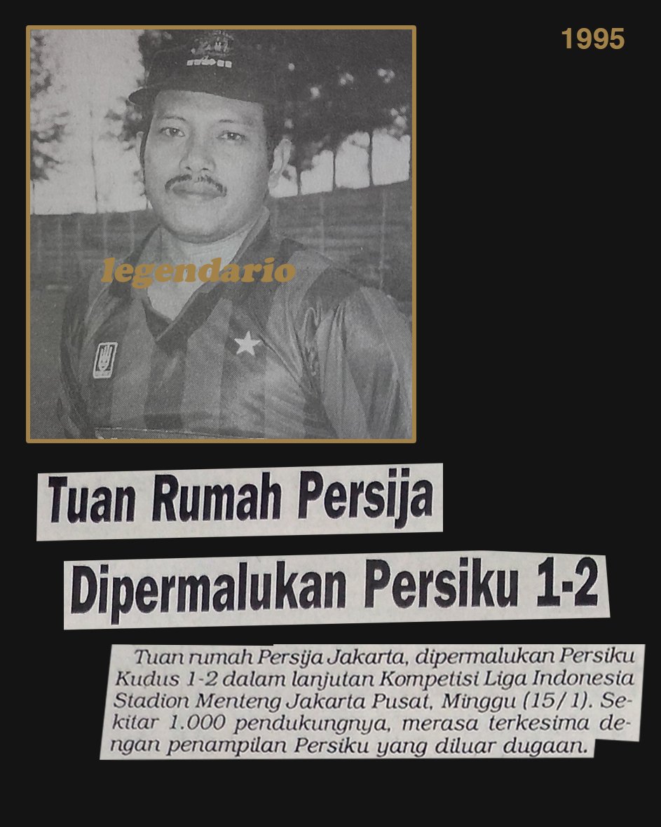 1000 pendukung Persija di tahun 1995.

Lumayan lah.