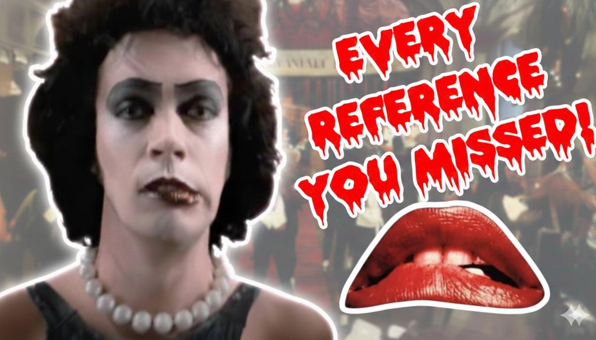 PSLinguist's tweet photo. This is one of the most comprehensive analyses of the Rocky Horror Picture Show ever created!  Even lifelong fans will discover pop culture references you never knew. Check out "Ultimate Guide to the Rocky Horror Picture Show" on the Palm Springs Linguist YT Channel. https://t.co/HNjJZAeOva