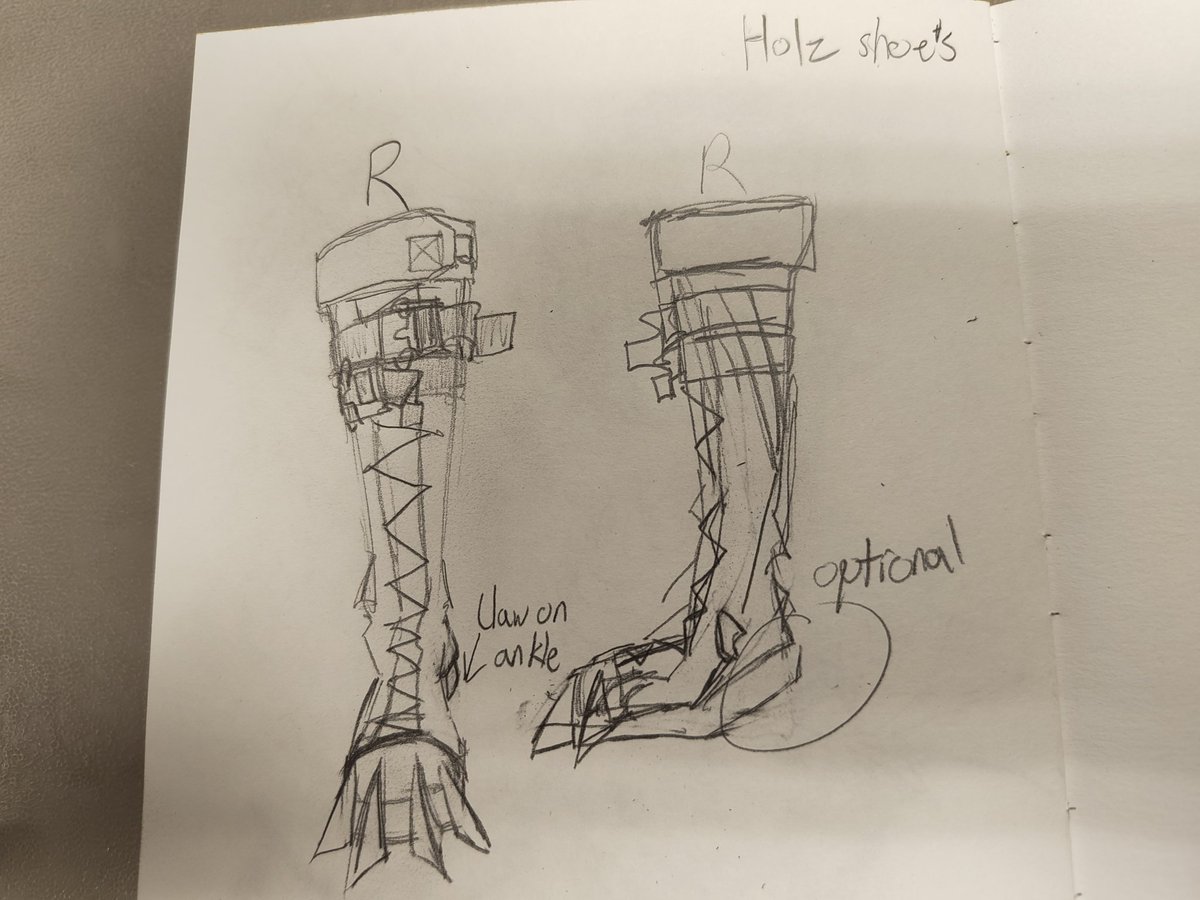 Boot ref for my fox guy, but the heals are optional I think. Trying to be considerate for the anatomy of they legs