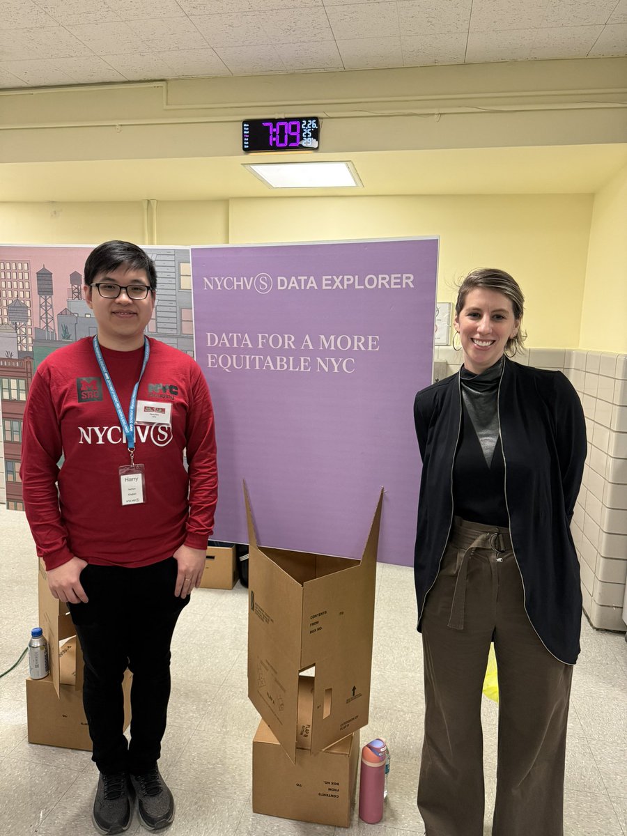 NYCHousing's tweet photo. Earlier, we were at the resource fair, where nonprofits and city agencies shared critical information on their services for New Yorkers. We even spotted our friends from @CenterOnHOME! Shoutout to Harry and Lucy! 🩵 https://t.co/TakYPcW2R1