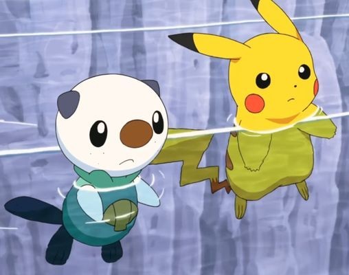Jester_Pyro_Bun's tweet photo. Oshawott &amp; Pikachu are swimming :3 https://t.co/EiZJqUjtPG