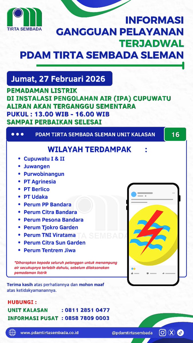 PDAM Tirta Sembada Sleman (@pdamsleman) on Twitter photo 