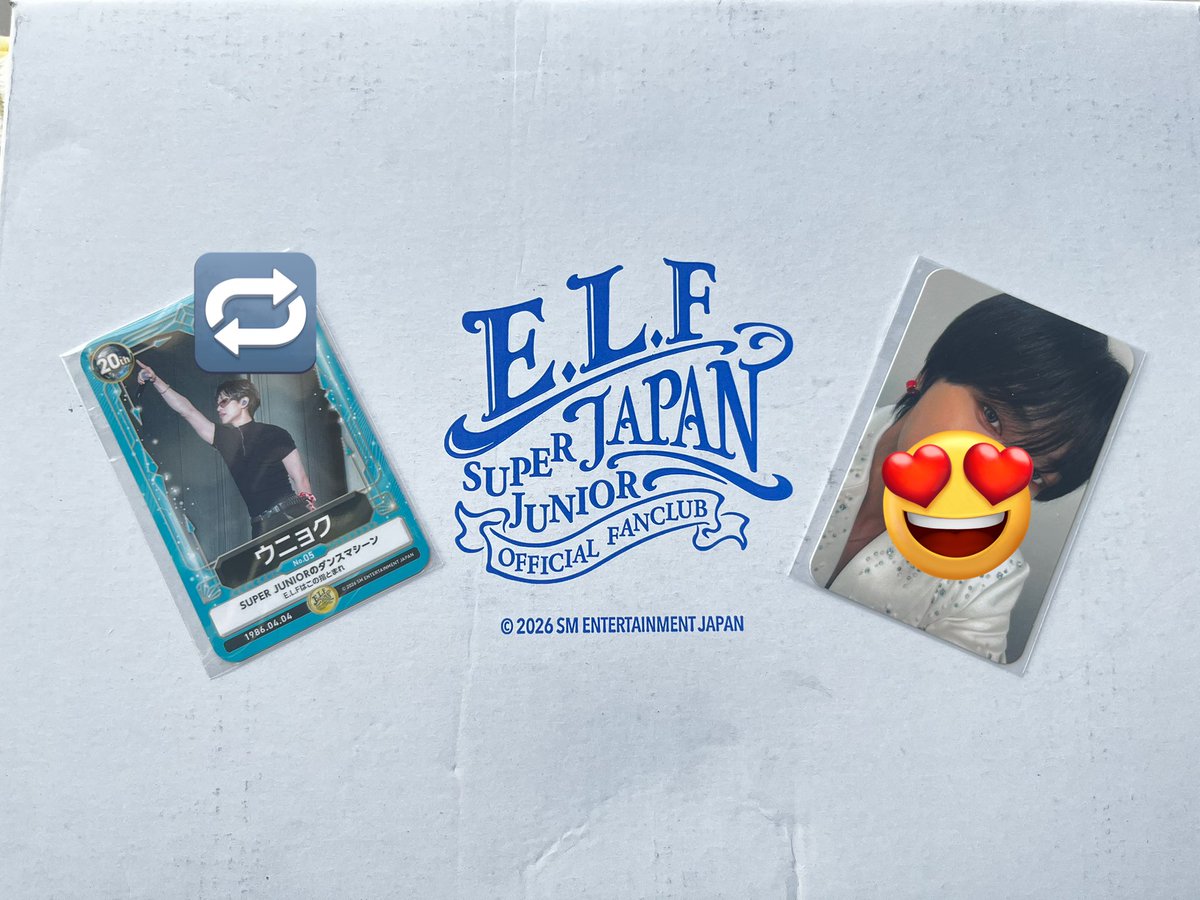 SUPERJUNIOR ウニョク トレカ ２枚ELF JAPAN 特典 SUPER JUNIOR ウニョク トレカ 2枚ELF JAPAN 特典 【公式通販】