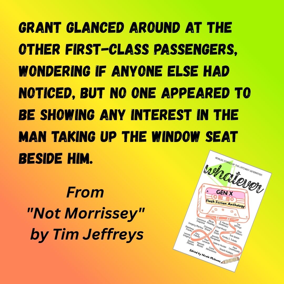 AltitudePress's tweet photo. "Not Morrissey" was an instant "Yes" when it hit our inbox. The dry wit &amp; twist at the end makes it an irresistible read for fans of alternative 80s music. 🥩 ✈️
Read it in WHATEVER: A Gen X Flash Fiction Anthology: https://t.co/QBhmJ2Zap3
#thesmiths #katebush #books #genx #1980s https://t.co/7pRBlXXeBD
