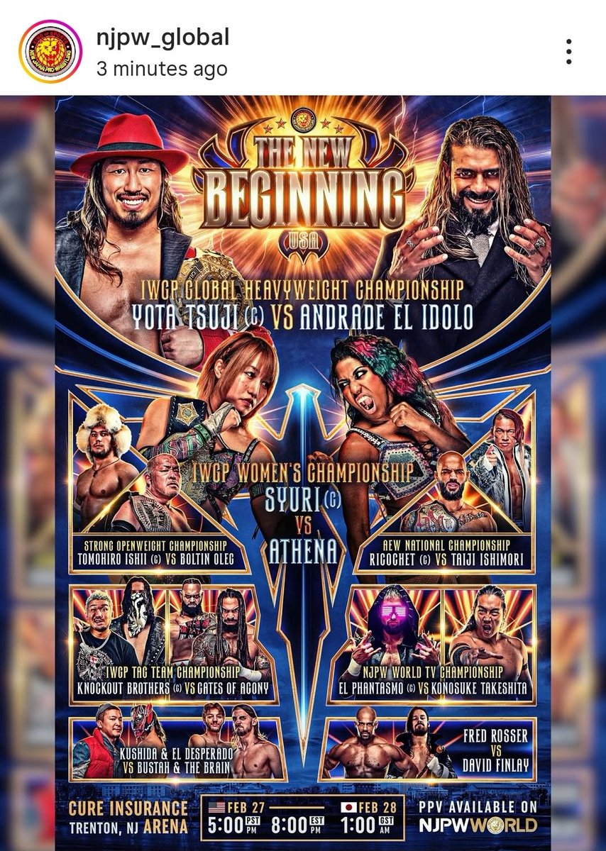 JUMBOREF123's tweet photo. Looking forward to setting up and working with @njpwworld for the 1st time tomorrow in NJ #JUMBOREF #THISISWRESTLING #WRESTLINGISLIFE @NJPWofAmerica https://t.co/AjdmUu95Le