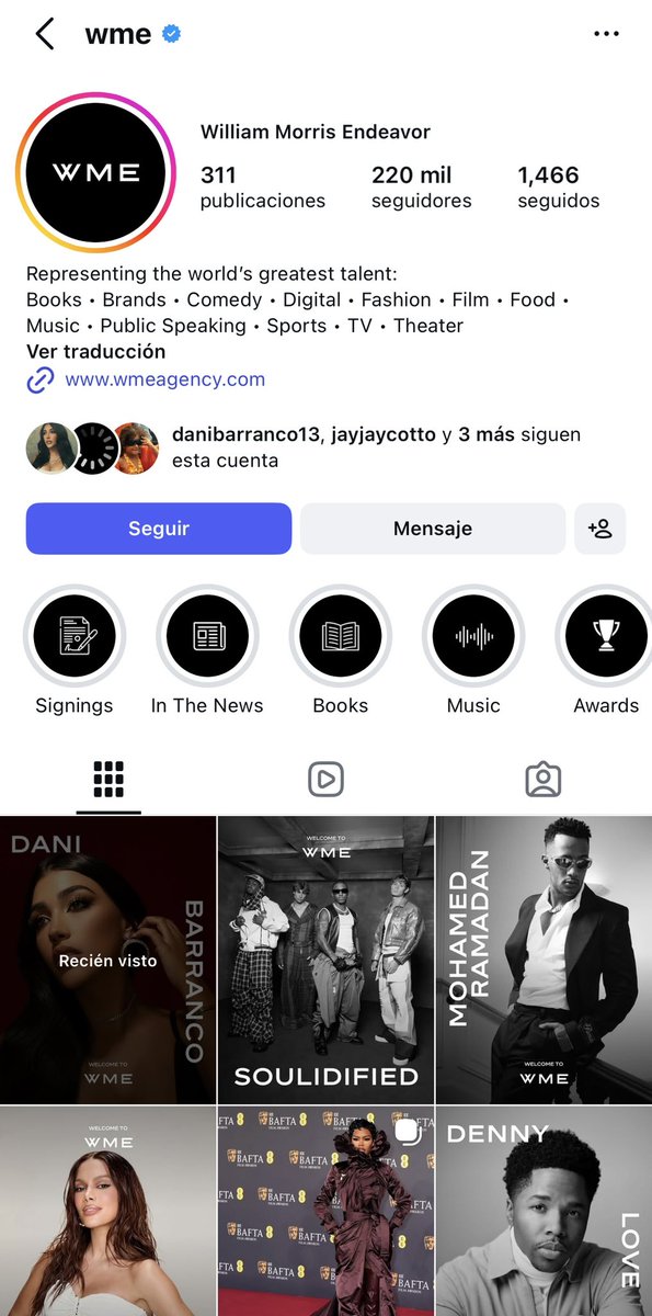 fabidmartigc's tweet photo. Señores esto es digno de un post!!!
@DaniBarranco13 acaba de firmar con WME de las agencias más importantes en el mundo, representa a artistas de talla mundial desde Adele, Jbalvin, Rosalia, Drake
AHORA SI!
LA REINA SUBIÓ LA LIGA💖👑

PA PONERME SADIK
#SADIK 
#NadieComoNosotros https://t.co/kdbdvWcf6V