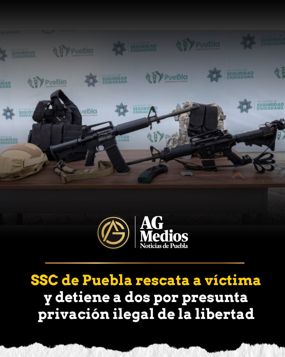 AG_Medios's tweet image. 🚨 Rescatan a víctima y detienen a dos en Puebla

@SSC_Pue logró el rescate de una persona víctima de presunta privación ilegal de la libertad y detuvo a dos sospechosos ligados al hecho.

📲 Más detalles:
agmedios.com.mx/ssc-de-puebla-…

#Puebla #Seguridad #Detenciones #ÚltimaHora 👮‍♂️🚨