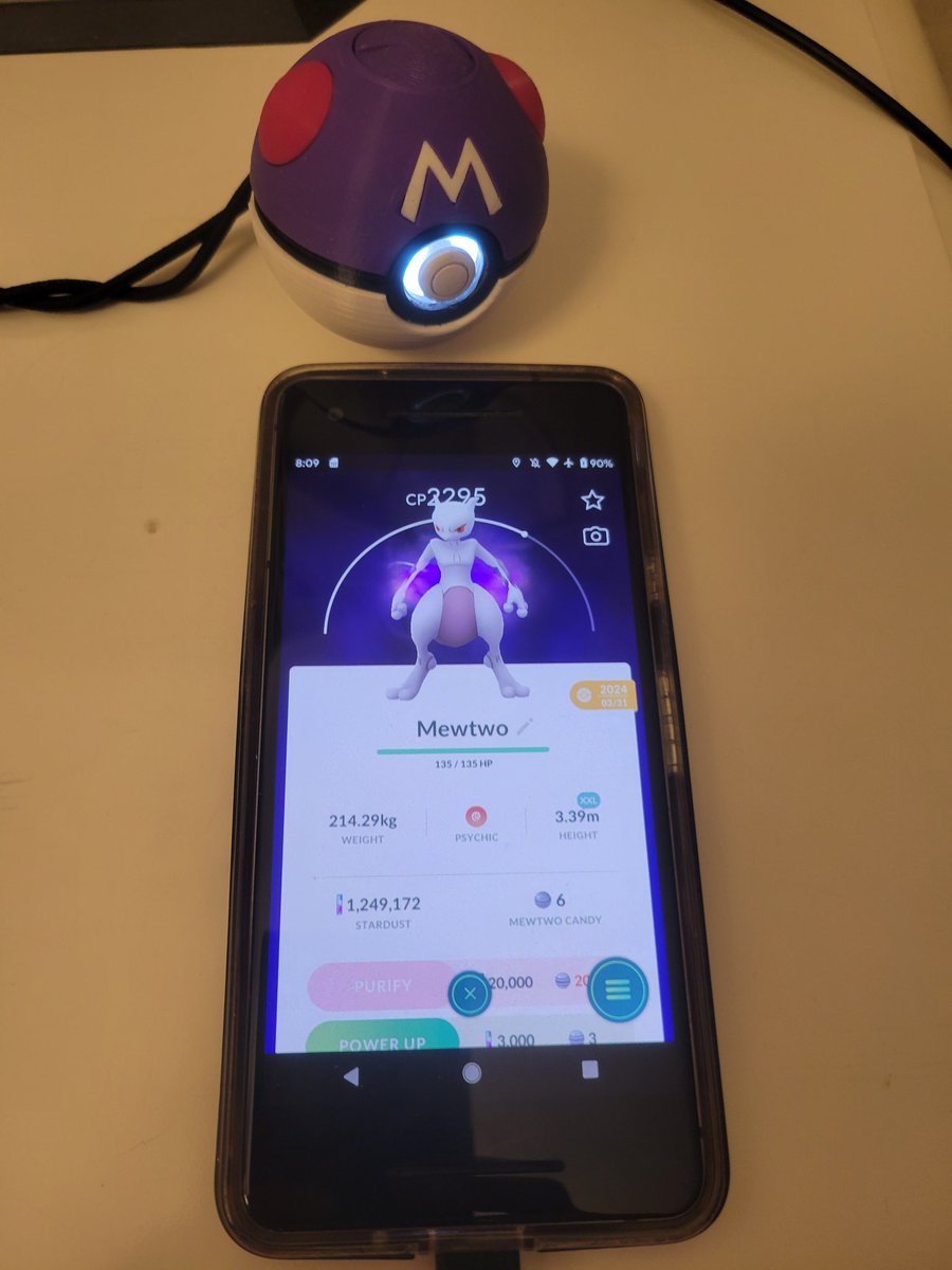 How awesome is this #masterball cover for the #pokeballplus ? Just in time for #pokemongokalostour #mewtwo #pokemongo #gottacatchemall

You can purchase other covers here newkyte.com/products/pokeb…