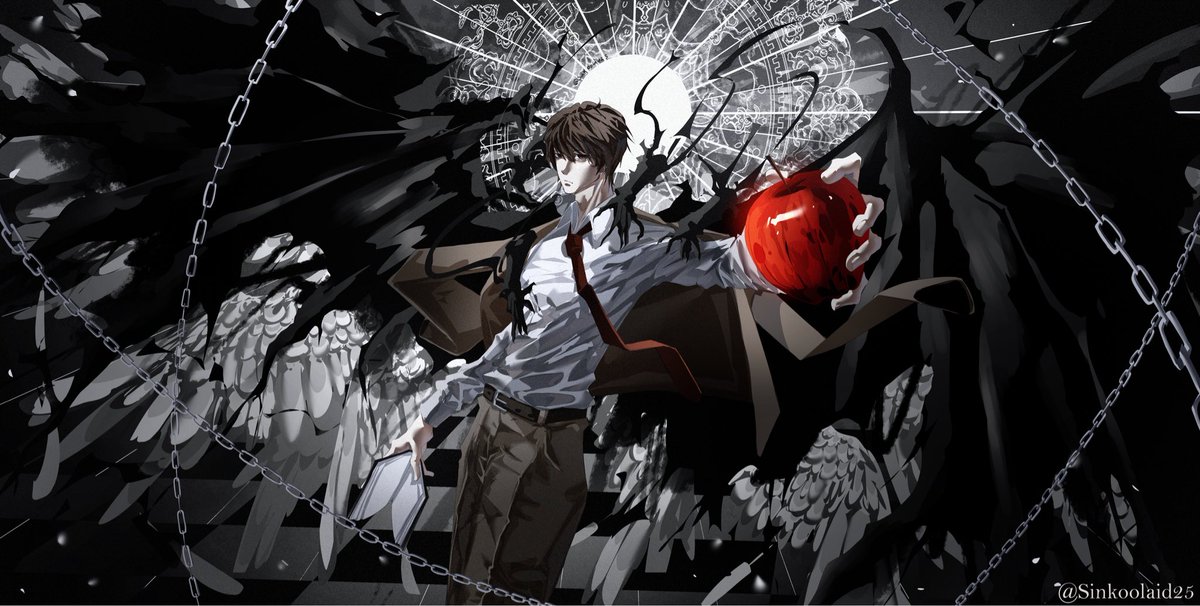 Sinkoolaid25's tweet photo. Light yagami!!!! 
Support me im small artist pls
#DEATHNOTE #deathnotefanart #deathnoteart #Fanart #anime https://t.co/3Y2icvIhWb