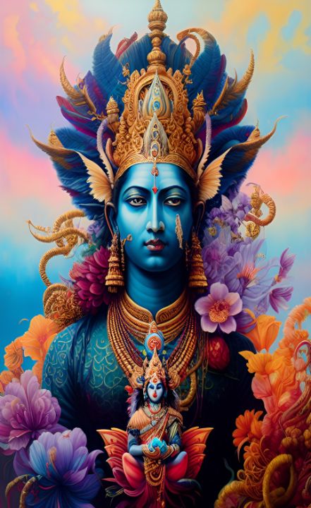 vision_ic's tweet photo. Art of the Day! "Lord Vishnu". Buy at: https://t.co/gUPSFKjjHd https://t.co/MtcHafaJhe