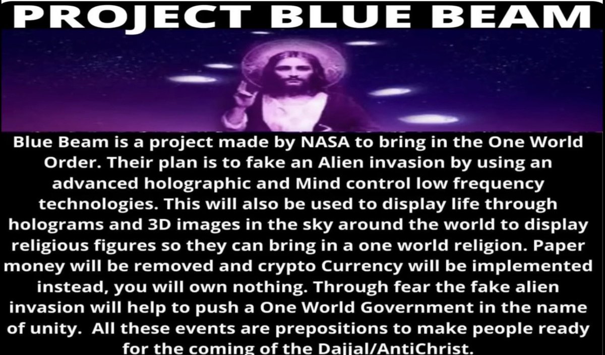 jesse1sojo's tweet photo. They always tell you before hand. 
Fake long haired blue beam Jesus next year
Many who claim to know me but don’t will go willingly and be destroyed and also miss the real Evac in 2028 …

I TELL YOU, ON THAT NIGHT TWO PEOPLE WILL BE IN ONE BED: ONE WILL BE TAKEN AND THE OTHER LEFT.
- LUKE 17:34
TWO MEN WILL BE IN THE FIELD: ONE WILL BE TAKEN AND THE OTHER LEFT.
- MATTHEW 24:40

Does not even nature itself teach you, that, if a man have long hair, it is a shame to him?
- 1 Corinthians 11:14

For this reason God sends them a powerful delusion so that they will believe the lie and so that all will be condemned who have not believed the truth but have
delighted in wickedness.
2 Thessalonians 2:11-12