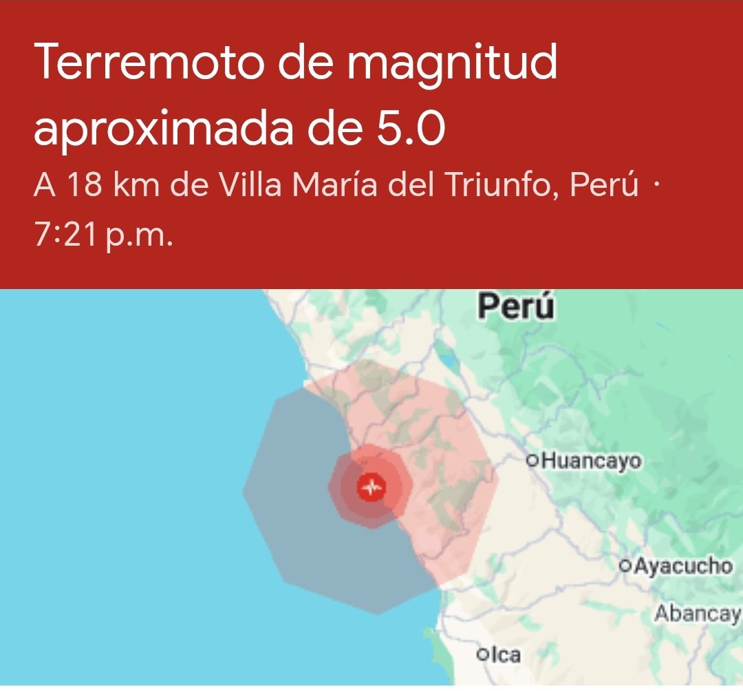 Tembló en Perú