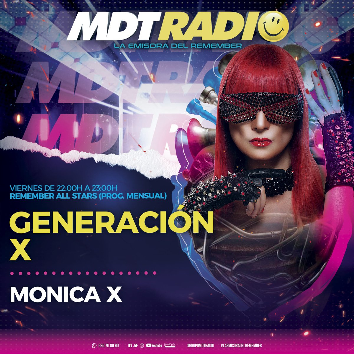 djmonicax's tweet photo. ❌❤️💋 #GENERACIONX de 22:00h a 23:00h.

Viernes 27 de FEBRERO 2026: #REMEMBER #MUSIC
@mdtradio 

📟 https://t.co/vaGGmBly3U

#mdtradio #dj #djane #monicax #Valencia #online #Madrid #Murcia #generacionxbymonicax #Teruel #Alicante #Castellon #Madrid #Barcelona #Cantaditas https://t.co/9xxHWpJlcH