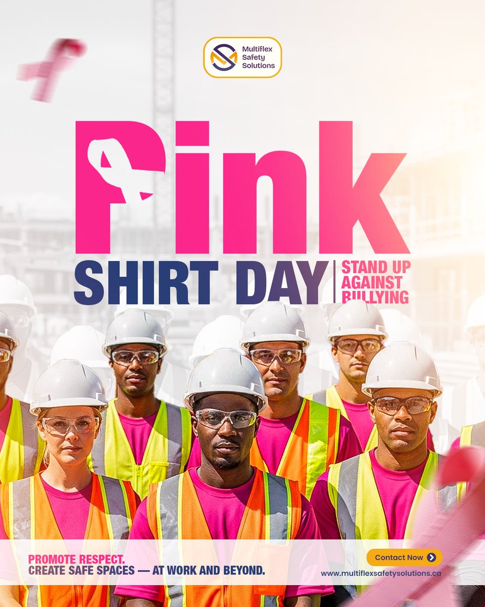 MultiflexSafety's tweet photo. Bullying has no place in our workplaces or our communities. A strong safety culture is built on respect, inclusion, and looking out for one another.

Today, we stand together to promote kindness, speak up against bullying, and support a culture of respect. https://t.co/qw3z7XTzyK