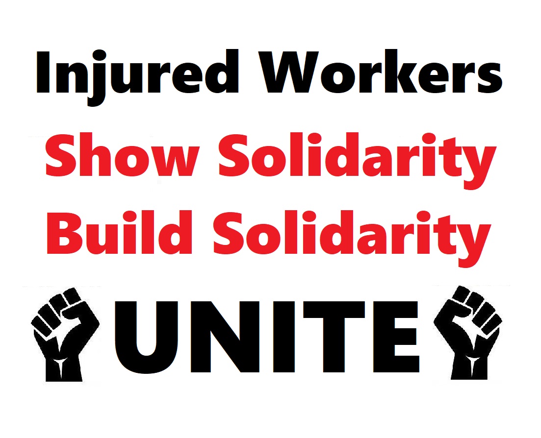 occupywsib's tweet photo. #injuredworkers
Show Solidarity
Build Solidarity
UNITE✊

#KeepTheFocusOnInjuredWorkers #WorkersCompIsARight #EnoughIsEnough #Justice4Workers #WorkersUnite #WeAreOne #workerstogether #StandUpFightBack #StrongerTogether #onlab #WorthFightingFor #SolidarityThroughAction #solidarity https://t.co/iihoDU1T6A