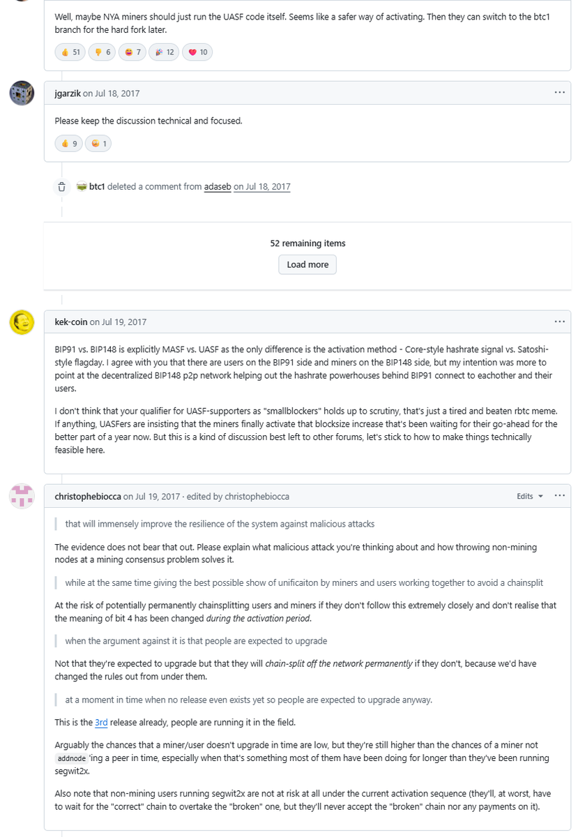 ToneVays's tweet photo. July 18, 2017: The #SegWit2x issue above was presented by Greg Maxwell & started a massive discussion on whether this late in the Game it's now safer for miners to run #Bip148 #UASF over #Bip91 w/ that activates #SegWit avoiding the 'uncertainty'
https://t.co/c29pyZcmOy https://t.co/jYmgJlGcRN