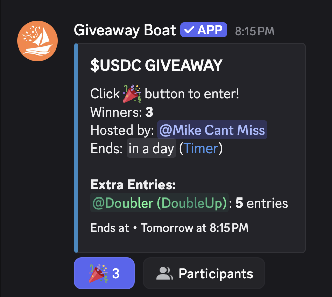 DiceDrops_'s tweet photo. 🎁 WE'RE HOSTING ANOTHER $USDC GIVEAWAY IN OUR DISCORD SERVER!

1) Follow @dicedrops_ 

2) Join the discord server (under this post)

3) Tag 3 friends!

WINNER IS PICKED IN 24 HOURS 🎉 https://t.co/d29SaNrFjP