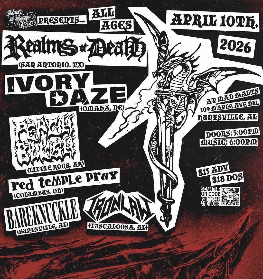 Back in Huntsville, AL on 4/10