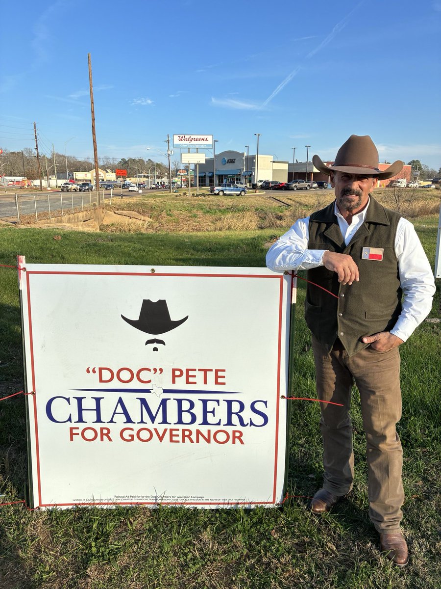 Texan donors. Texan endorsements. Texan support. 

And, no globalist gimmicks. 

Vote for <a href="/DocPeteChambers/">Doc Pete Chambers</a>