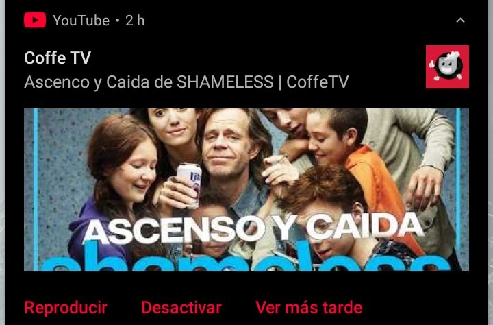 *Arranco una serie* ah que buena que esta
La notificación que me llega: